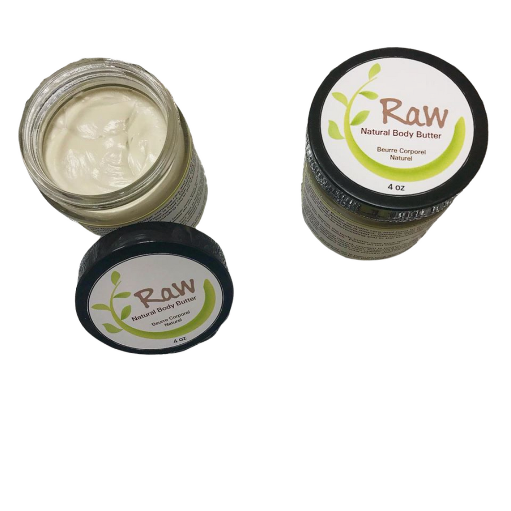 Raw Body Butter 4 oz *New glass packaging*