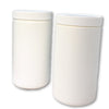 1 liter white cosmetic jar with lid - karmasuds.com