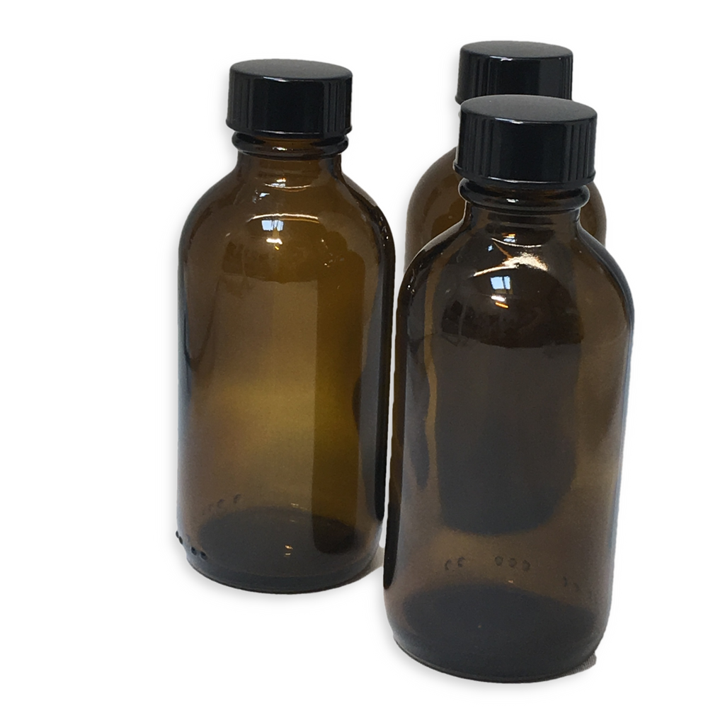 100 ml amber glass bottle with lid - karmasuds.com