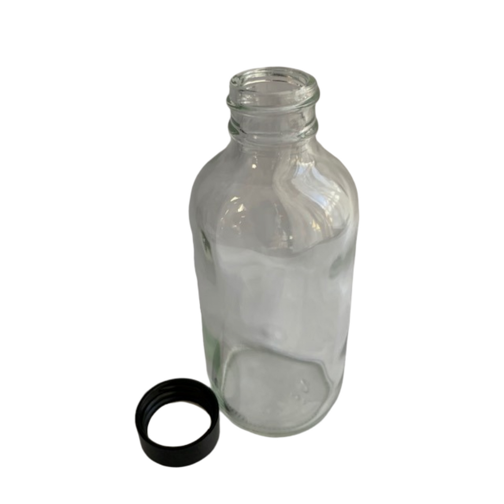 120 mL Clear Glass Bottle with Cap