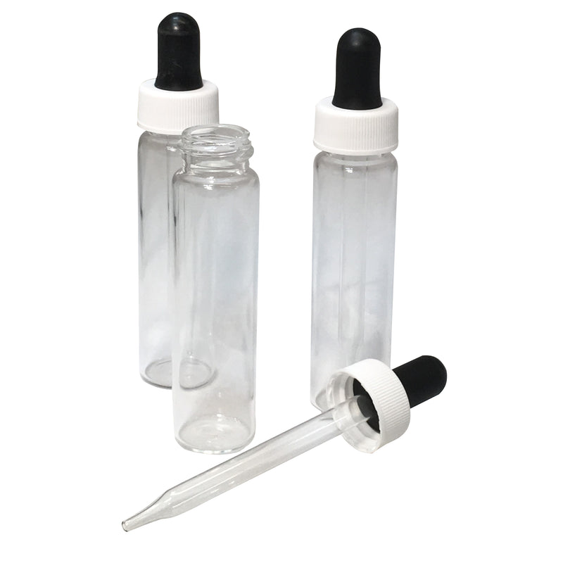 25 ml clear glass vial with glass dropper,packaging - Karma Suds