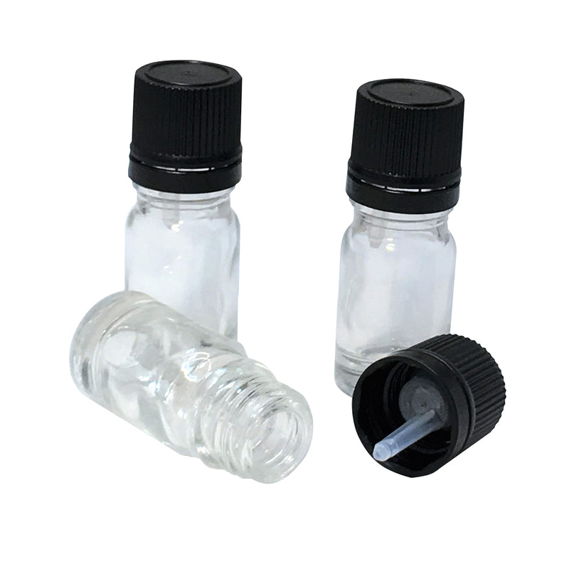 5 ml glass clear bottle with dropper lid,packaging - Karma Suds