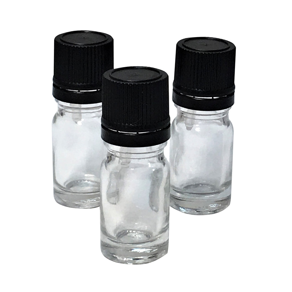5 ml glass clear bottle with dropper lid,packaging - Karma Suds