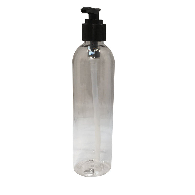 8 ounce clear bottle with pump,packaging - Karma Suds