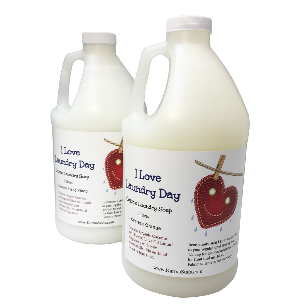 I Love Laundry Day - Organic Laundry Soap - 2 L,Household Products - Karma Suds