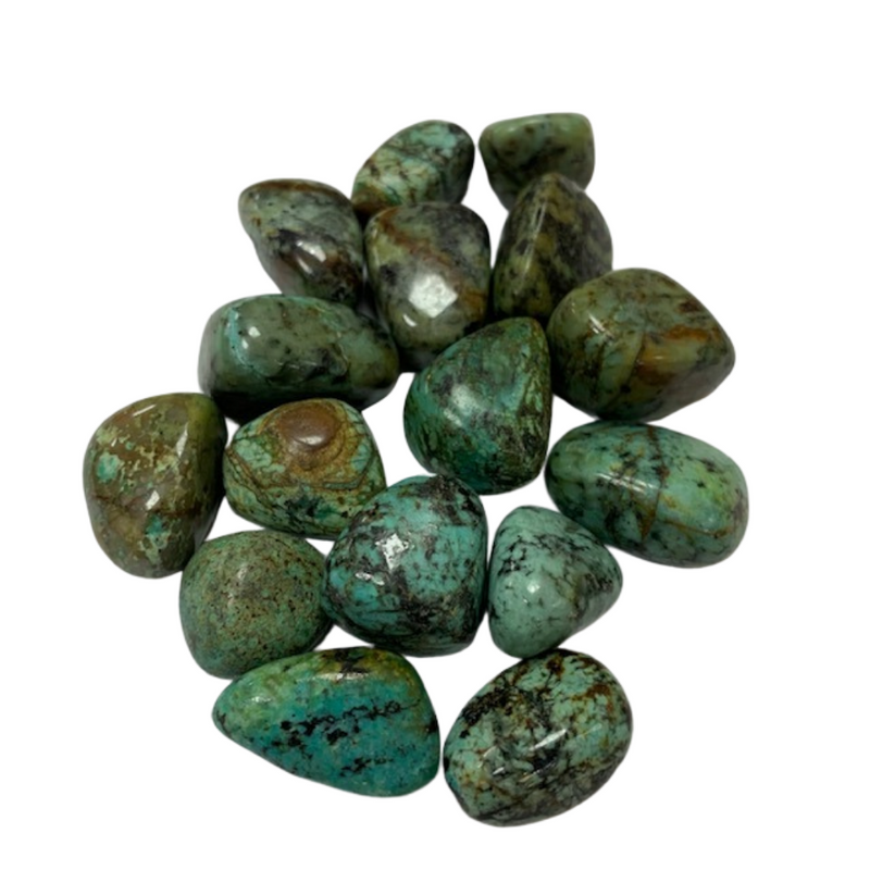 African Turquoise - Reiki infused tumbled stones