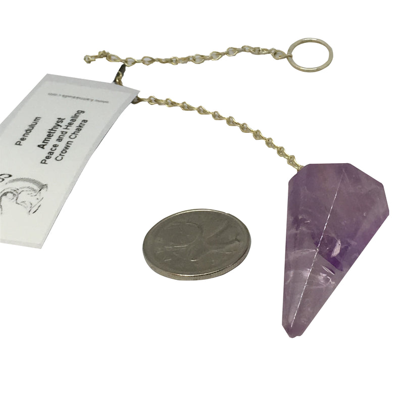 Amethyst Pendulum - Reiki infused,Stones - Karma Suds