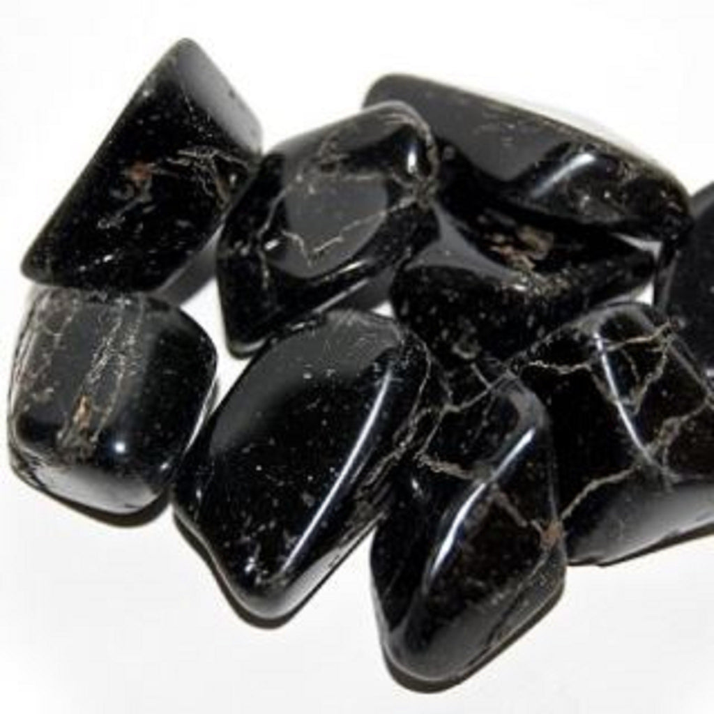 Black Tourmaline - Reiki infused tumbled stone,Stones - Karma Suds