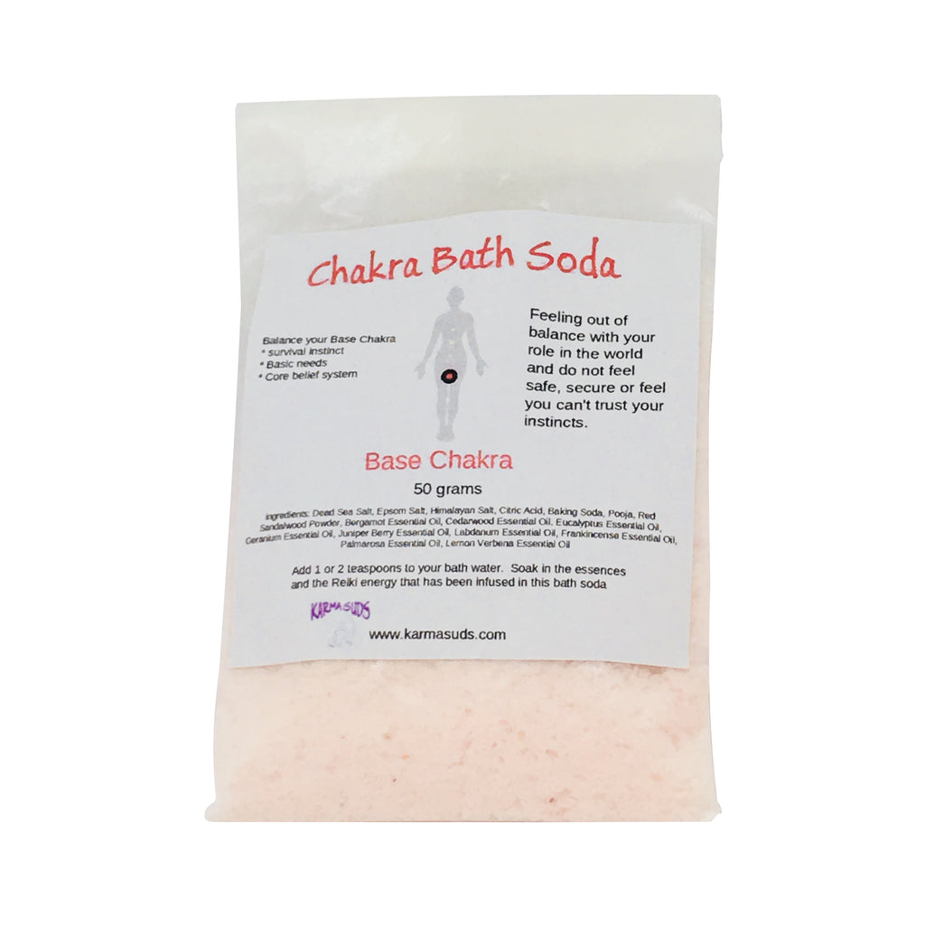 Base Chakra Bath Soda - 50 g,Bath Products - Karma Suds