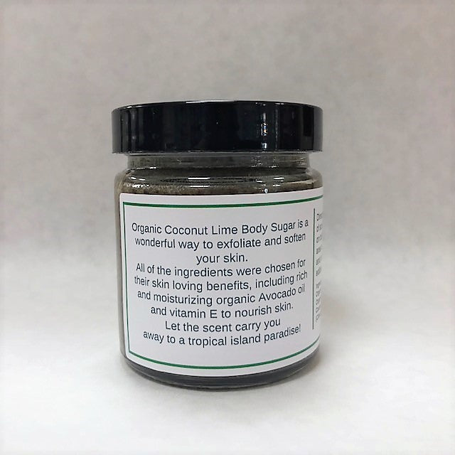 Coconut Lime Body Sugar Scrub 125 g,Skincare - Karma Suds