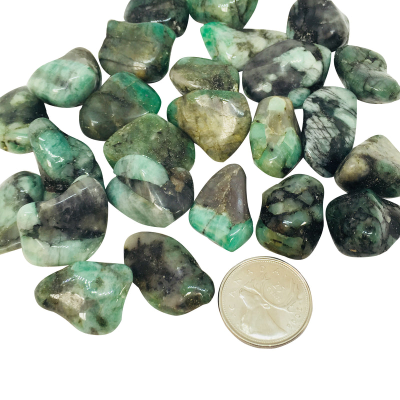 Emerald - Reiki infused tumbled stones,Stones - Karma Suds
