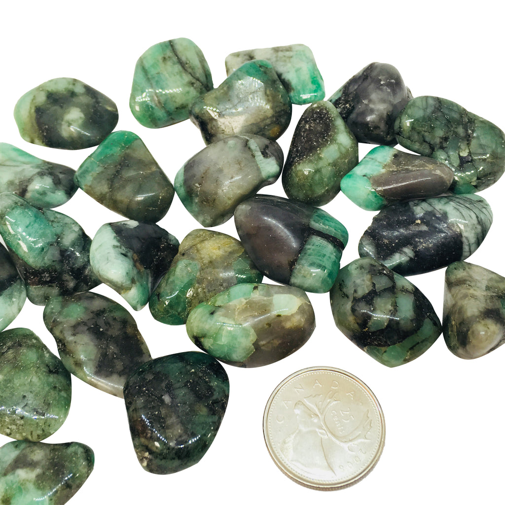 Emerald - Reiki infused tumbled stones,Stones - Karma Suds