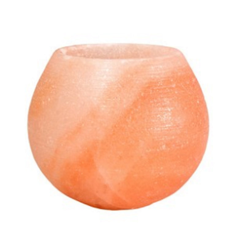 Himalayan Salt candle holder - round - approx 3.25