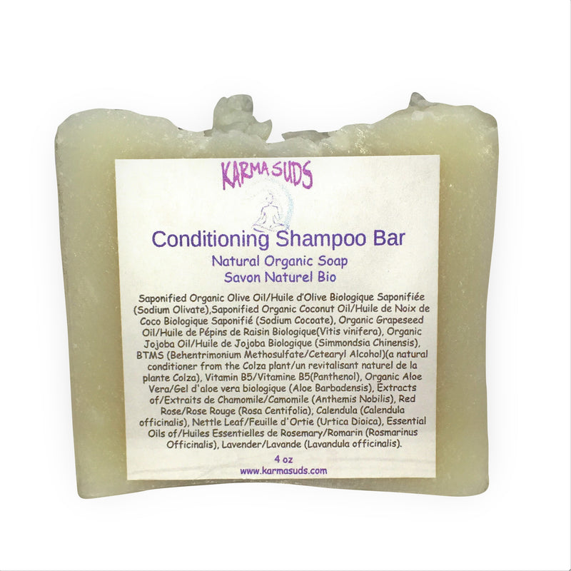 Conditioning Shampoo - Natural Organic Bar Soap - over 4 oz,Soap - Karma Suds