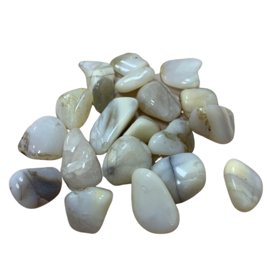 White Opal - Reiki infused tumbled stones